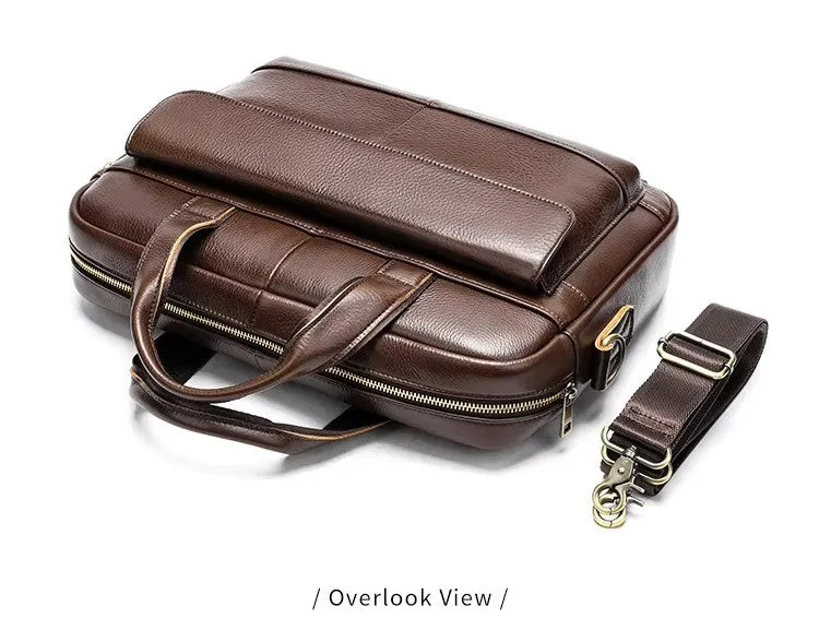Genuine Leather Business Office Briefcase