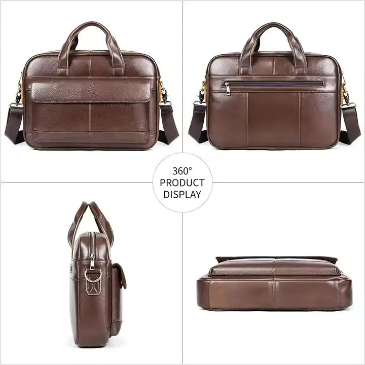 Genuine Leather Business Office Briefcase
