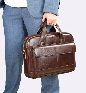 Genuine Leather Business Office Briefcase