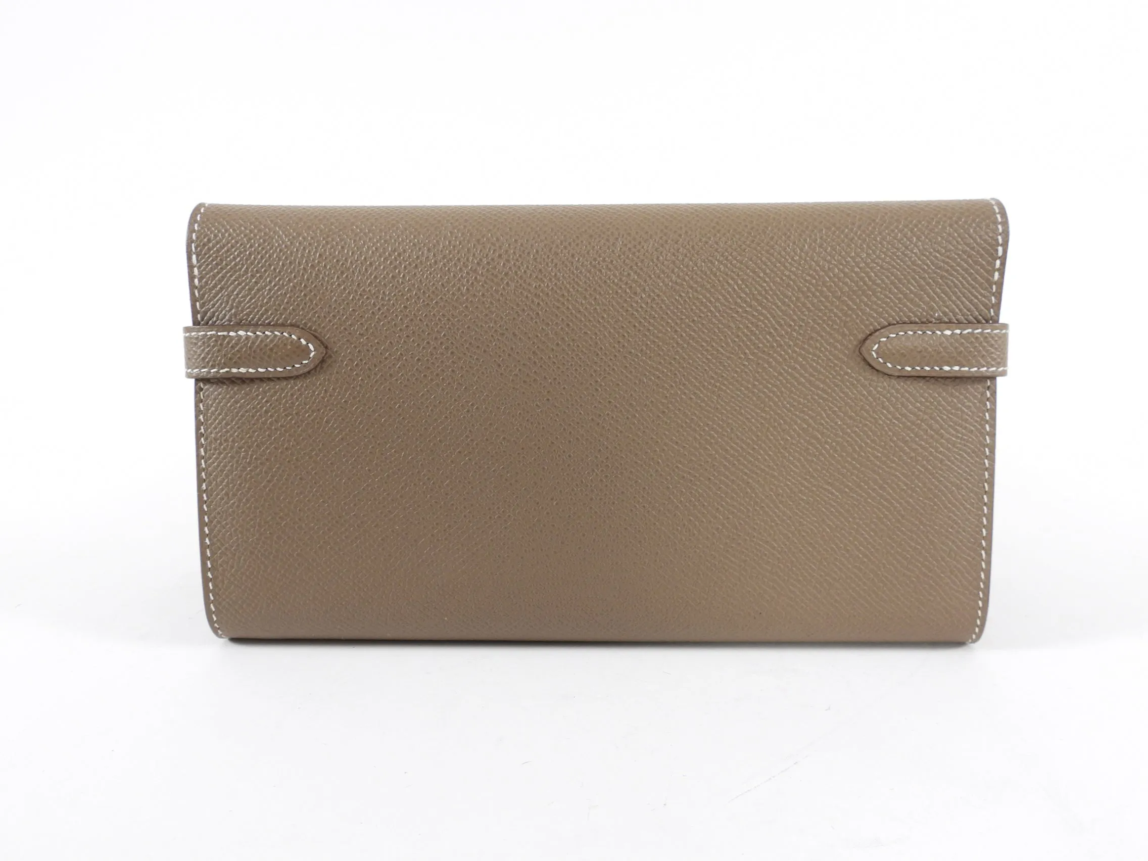Hermes Kelly Classic Etoupe Epsom Wallet PHW