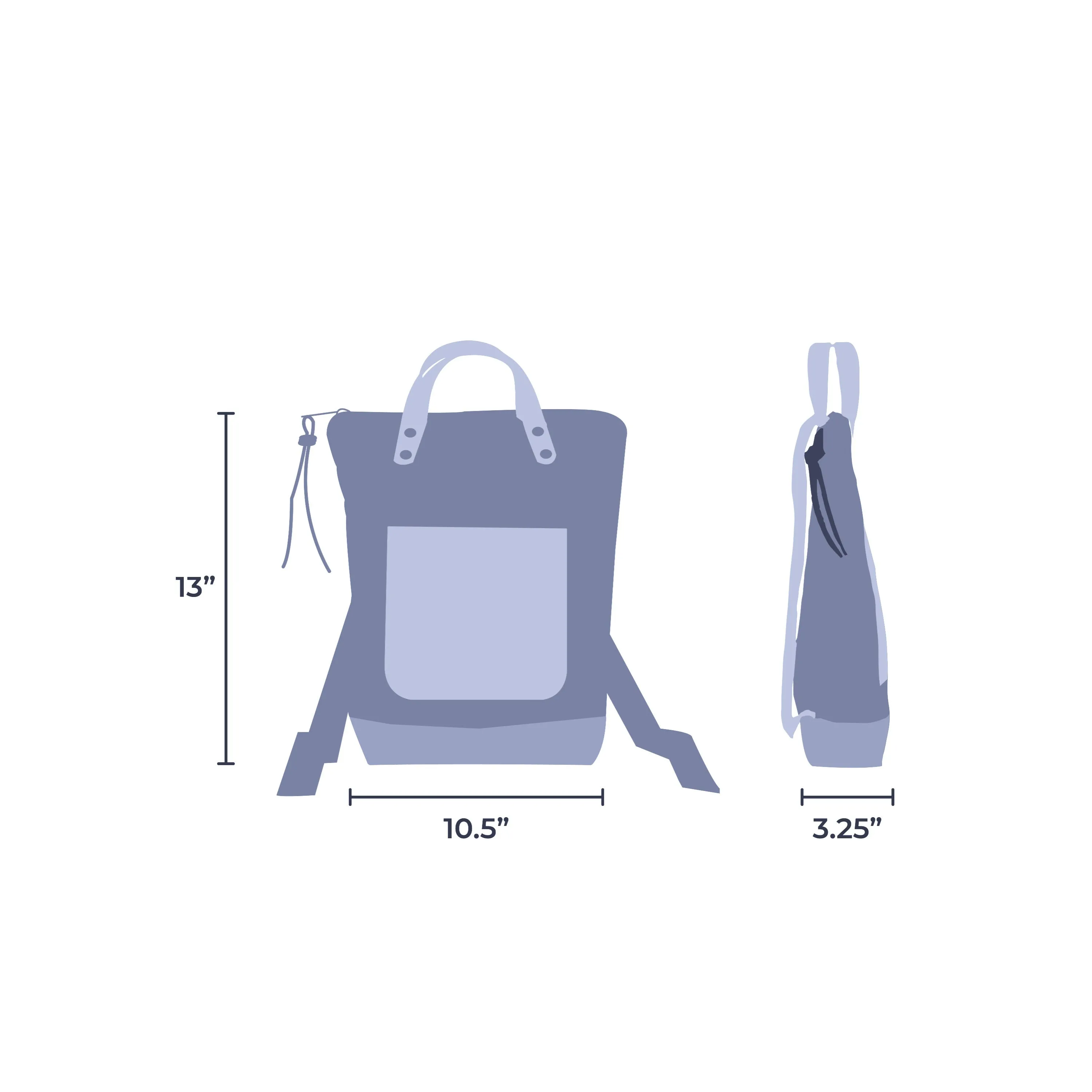 Mini Book Holder Backpack – Quilted