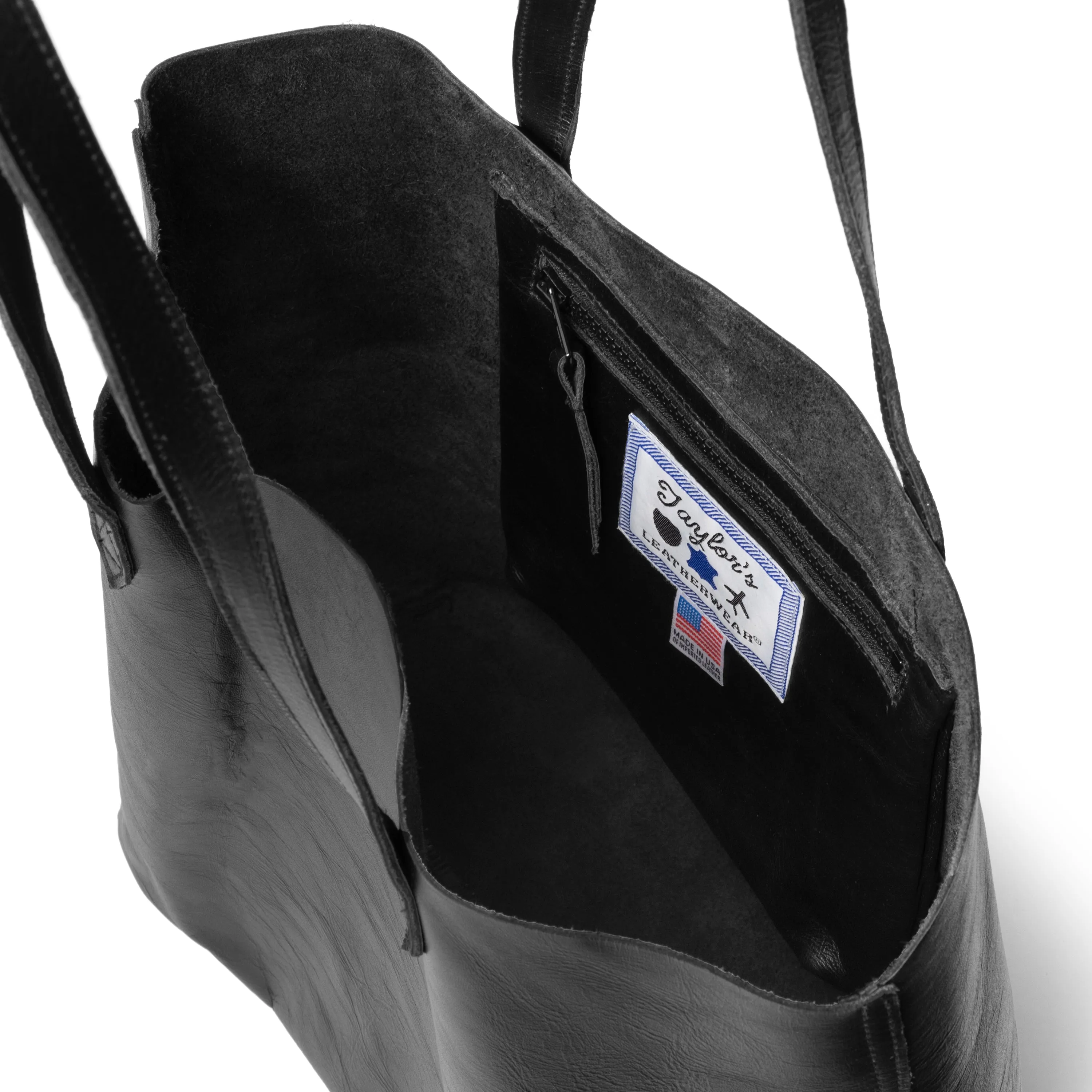 New! Leather Tote Bag--Made in USA