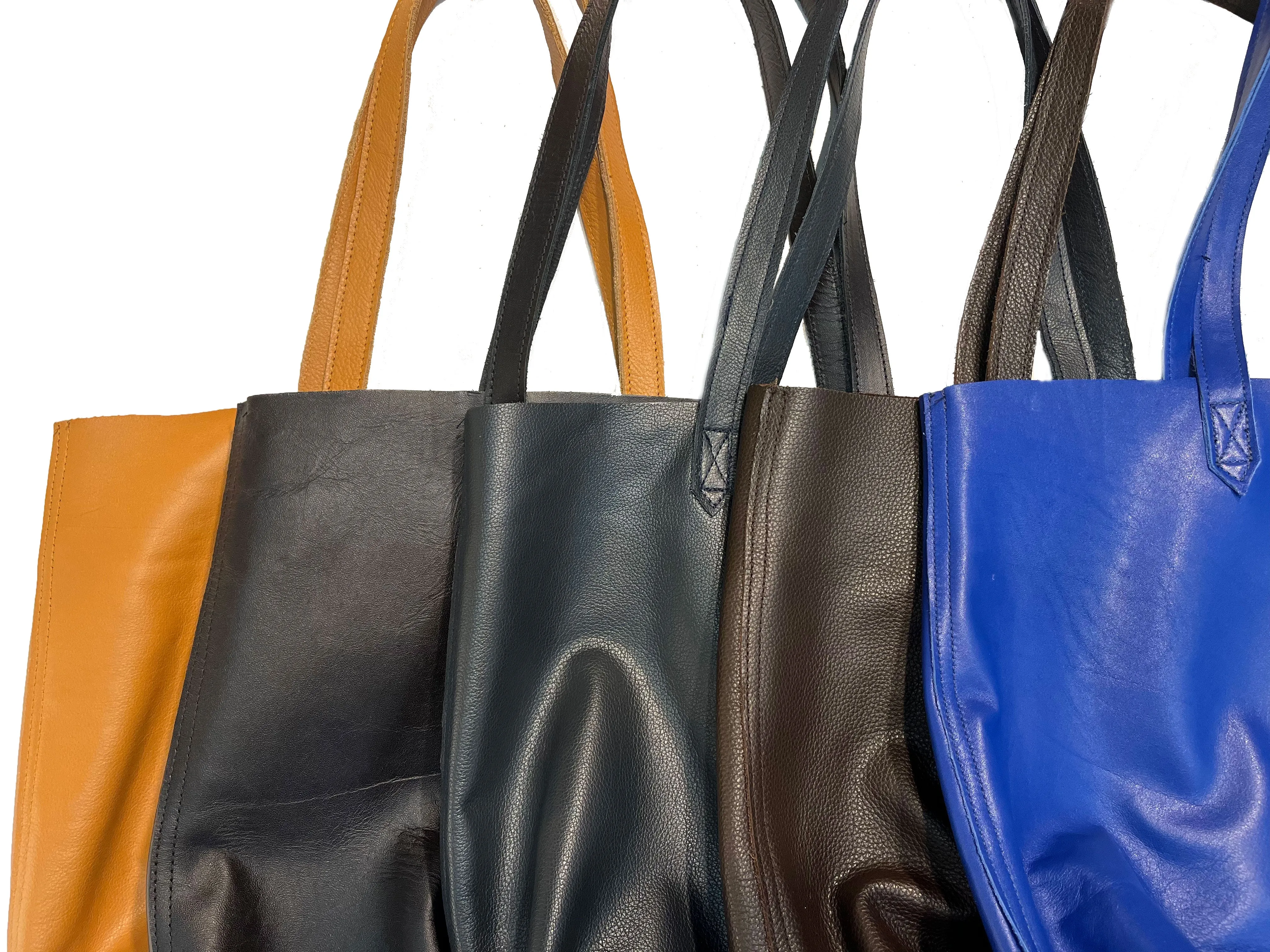 New! Leather Tote Bag--Made in USA