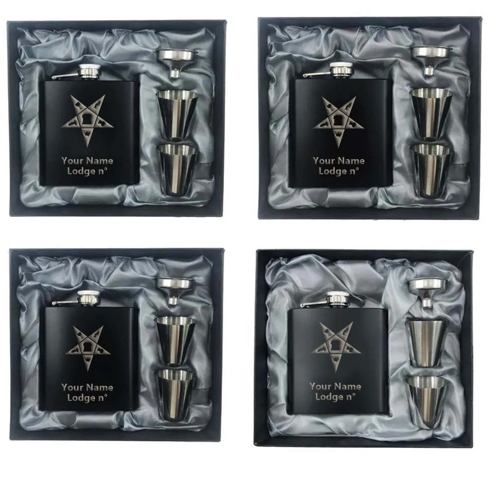 OES Flask - 2 Shot Glasses & Funnel