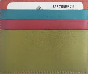 Oran - SAF-7202 Craig leather Card Holder - Citru Combo