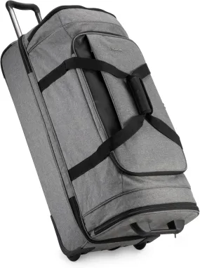 Ricardo Beverly Hills Malibu Bay 3.0 Rolling Duffel Travel Bag with Wheels & Handle, Weather & Abrasion Resistant Polyester, Spacious & Lightweight, StayFresh Polygiene Lining, 30" Wide, Gray