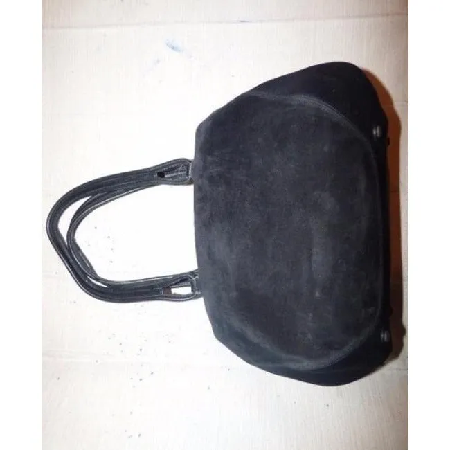 Salvatore Ferragamo Vintage Pursesdesigner Purses Black Leather And Canvas Canvasleather With Gancin