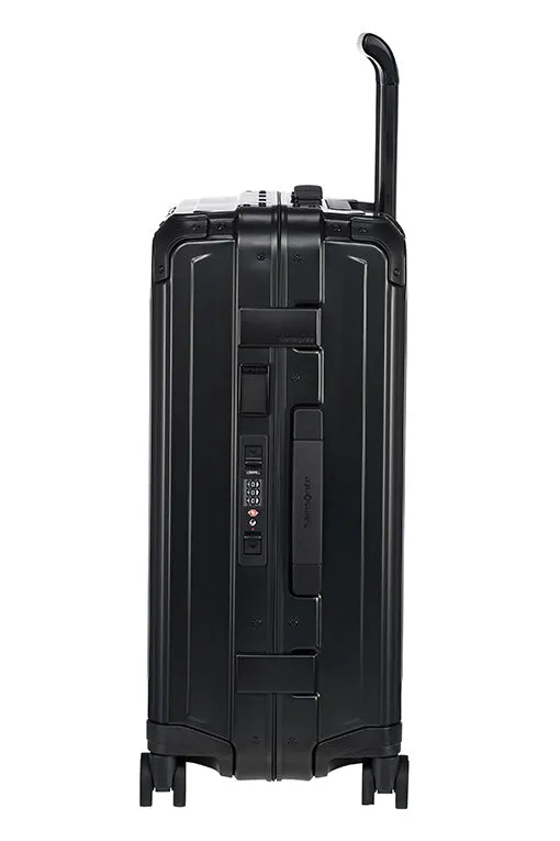 Samsonite - Lite Box ALU 55cm Small 4 Wheel Hard Suitcase - Black