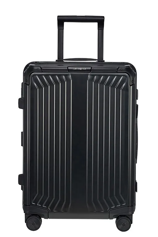 Samsonite - Lite Box ALU 55cm Small 4 Wheel Hard Suitcase - Black