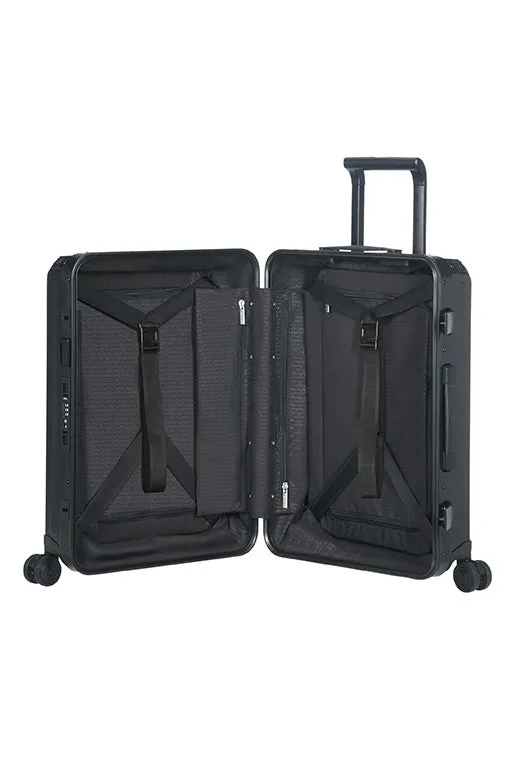 Samsonite - Lite Box ALU 55cm Small 4 Wheel Hard Suitcase - Black