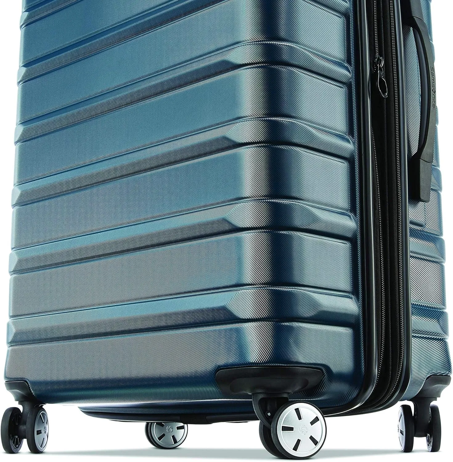 Samsonite Omni 2 28-Inch Large Checked Hardside Luggage with 360 Spinner Wheels - Scratch Resistant Hardshell - TSA Lock - Expandable Polycarbonate Shell for Lightweight Travel - Nova Teal