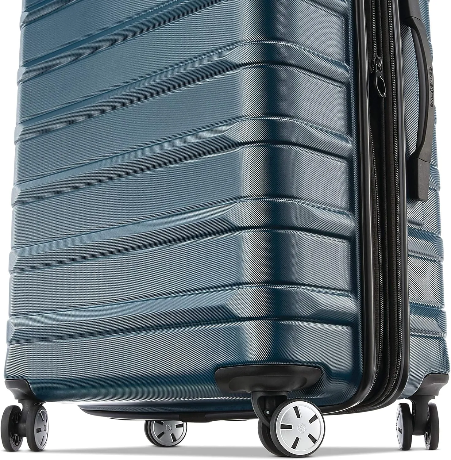 Samsonite Omni 2 28-Inch Large Checked Hardside Luggage with 360 Spinner Wheels - Scratch Resistant Hardshell - TSA Lock - Expandable Polycarbonate Shell for Lightweight Travel - Nova Teal