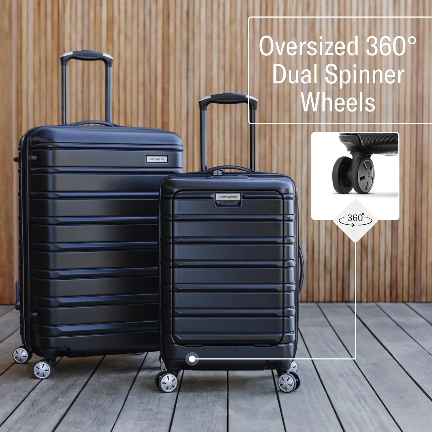 Samsonite Omni 2 Carry-On Hardside Luggage with 360 Spinner Wheels - Scratch Resistant Hardshell - TSA, Airline-Approved - Expandable Polycarbonate Shell for Lightweight Travel - Artic Silver