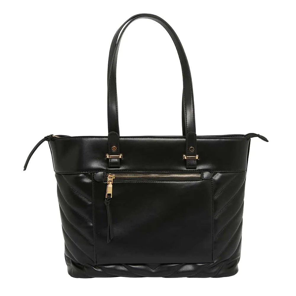 Tig Handbag in Black Smooth