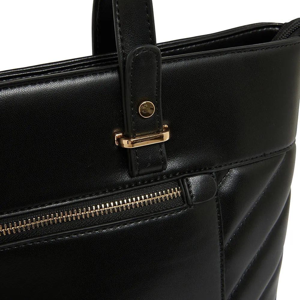Tig Handbag in Black Smooth