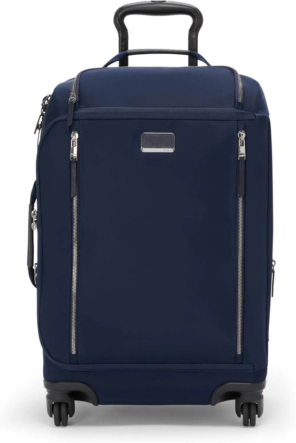 TUMI - Voyageur Leger 4 Wheel Carry-On Luggage - Lightweight and Spacious, Sleek Silhouette, Durable Women's Suitcase - 21.8" International Expandable Carry-On, Indigo with Silver Hardware