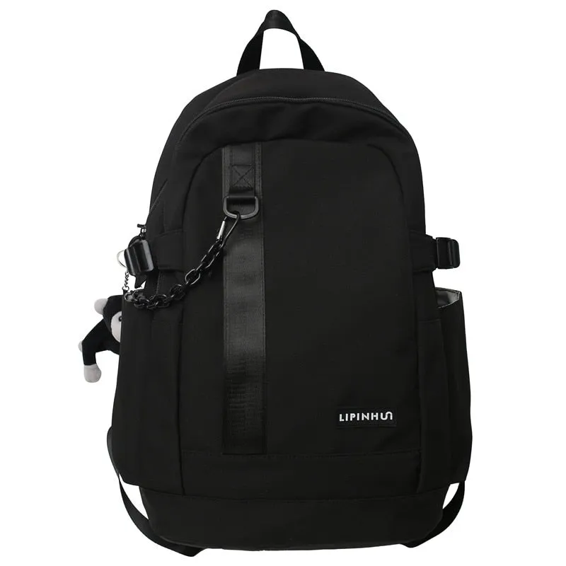 Wenkouban Fashion High Capacity Male Female Nylon College Bag Cool Lady Backpack Men Women Book Bag Girl Boy Travel School Backpack Trendy