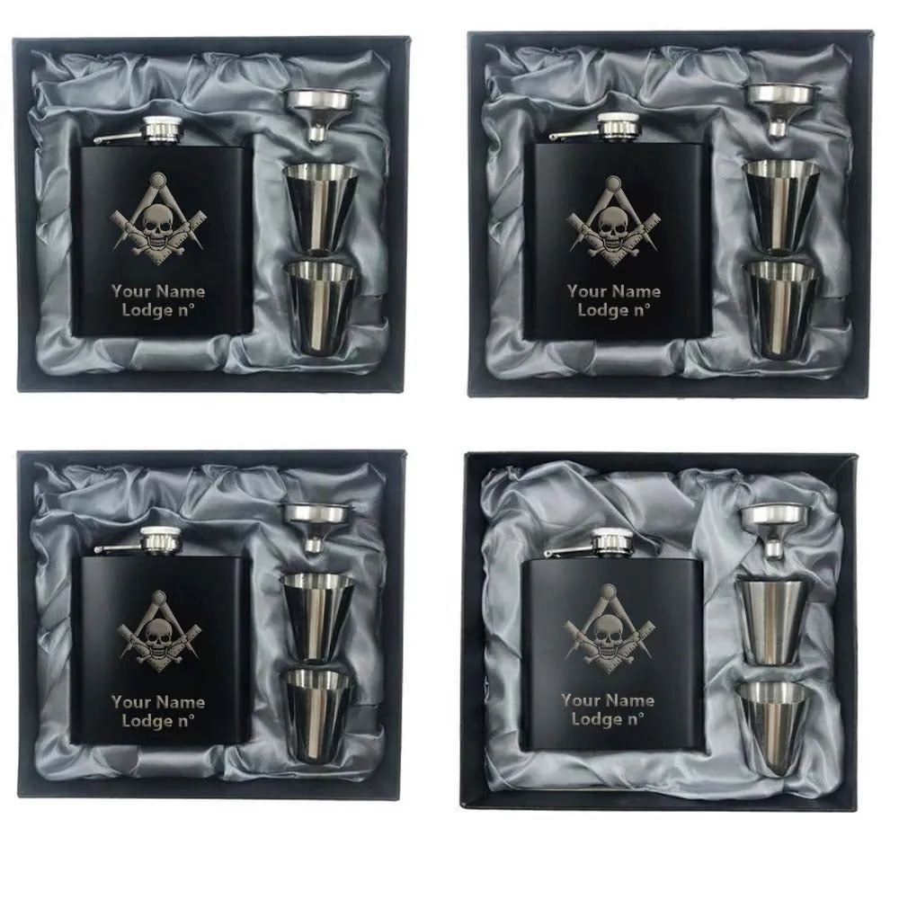 Widows Sons Flask - 2 Shot Glasses & Funnel